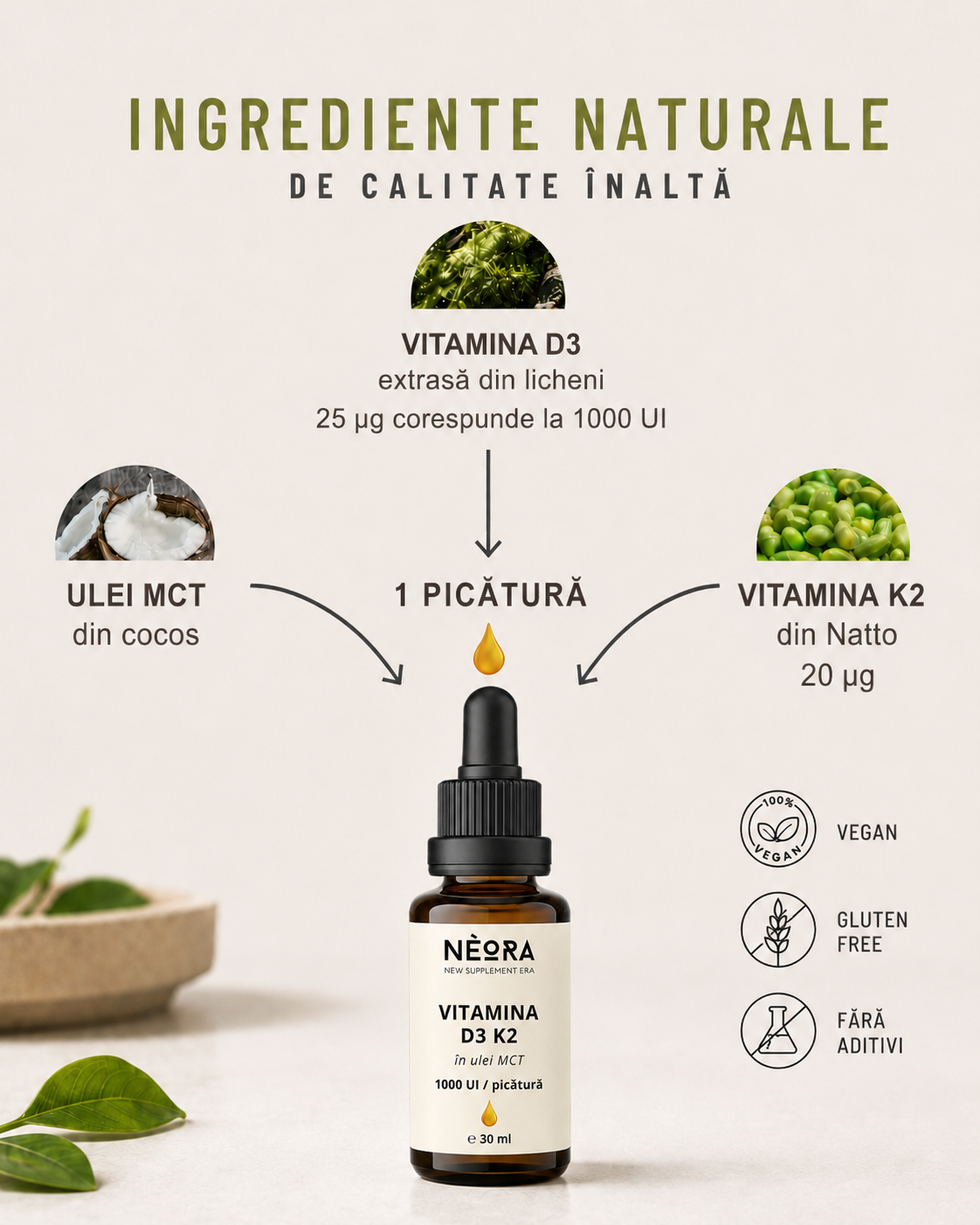 Vitamina D3 + K2