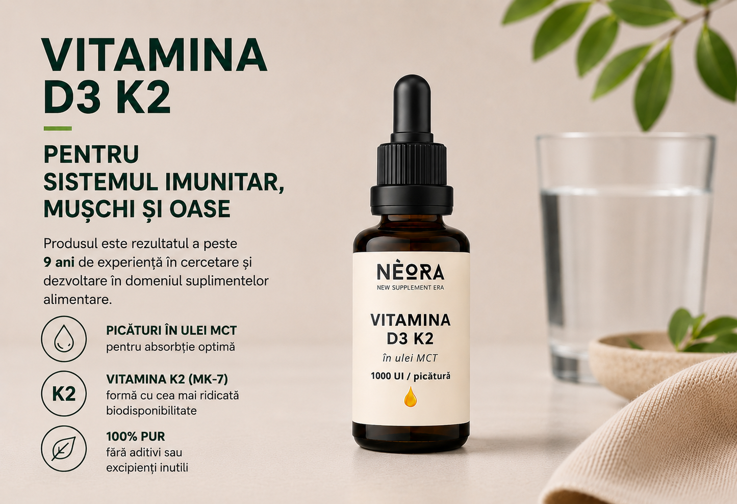 Vitamina D3 + K2