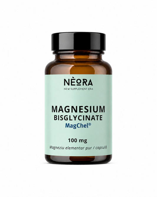 Magneziu Bisglicinat pur – MagChel®, 60 capsule