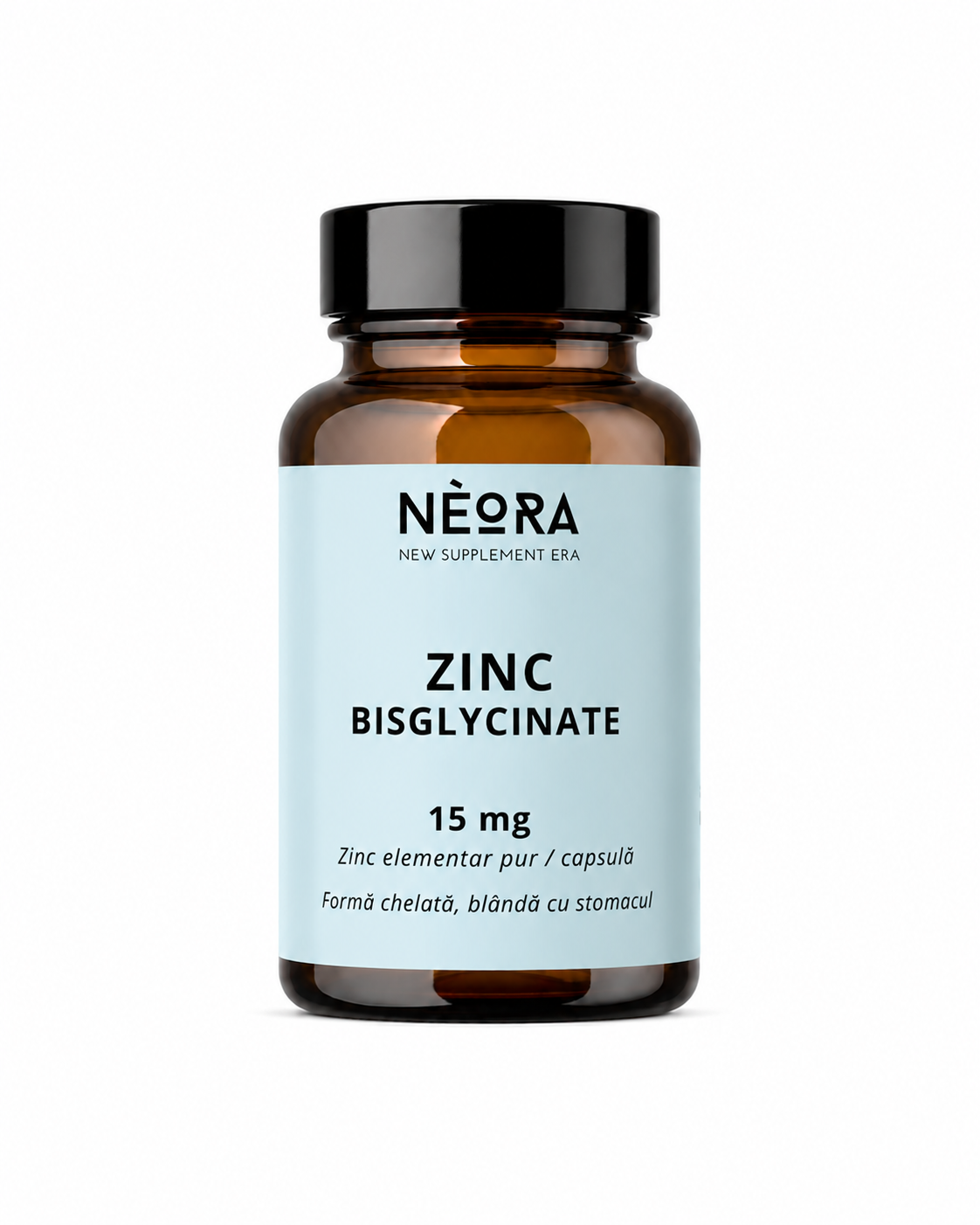 Zinc Bisglicinat, 100% chelat, 15 mg, 60 capsule