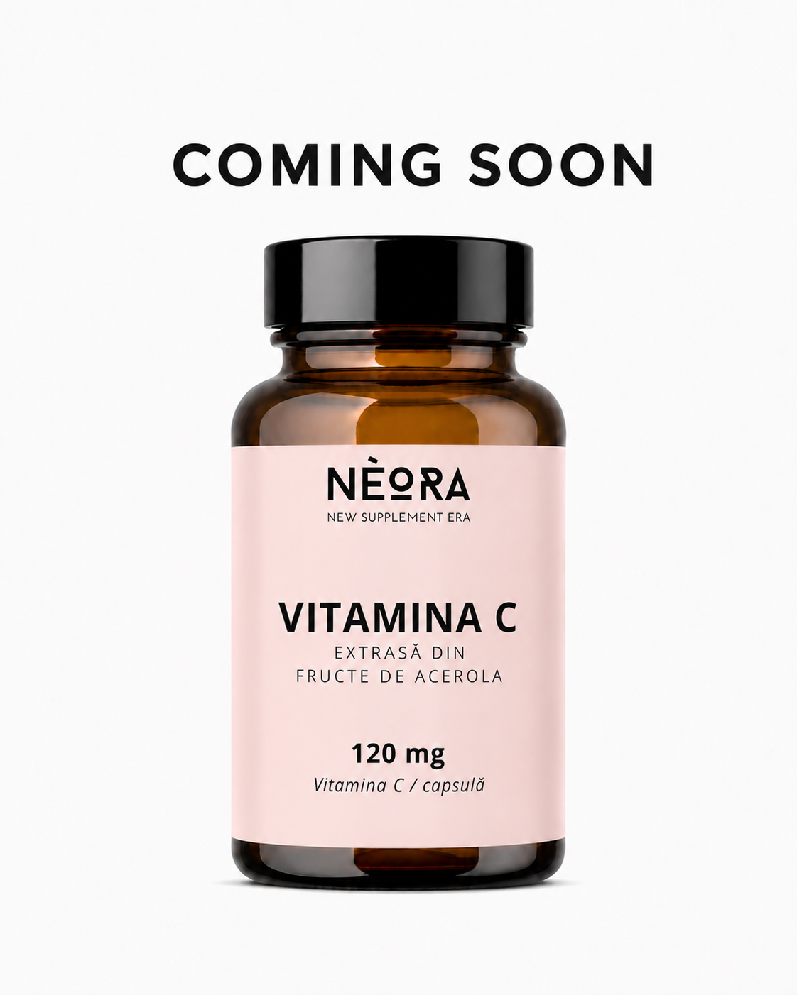 Vitamina C Naturală extrasă din fructe de Acerola, 120 mg, 60 capsule
