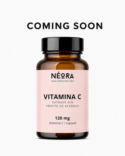 Vitamina C Naturală extrasă din fructe de Acerola, 120 mg, 60 capsule