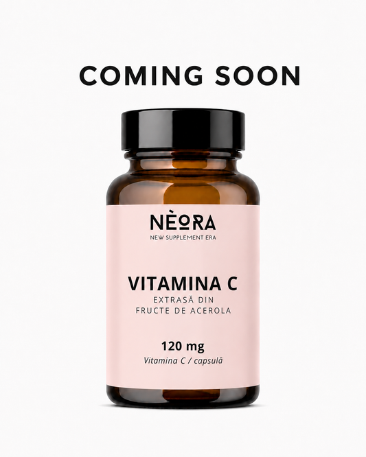 Vitamina C Naturală extrasă din fructe de Acerola, 120 mg, 60 capsule