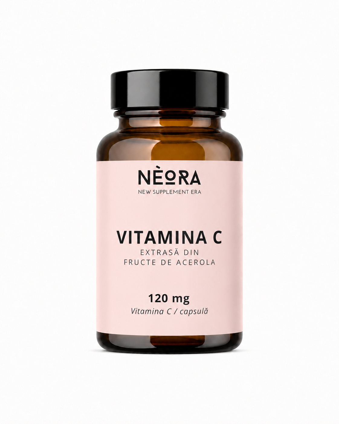 Vitamina C Naturală extrasă din fructe de Acerola, 120 mg, 60 capsule